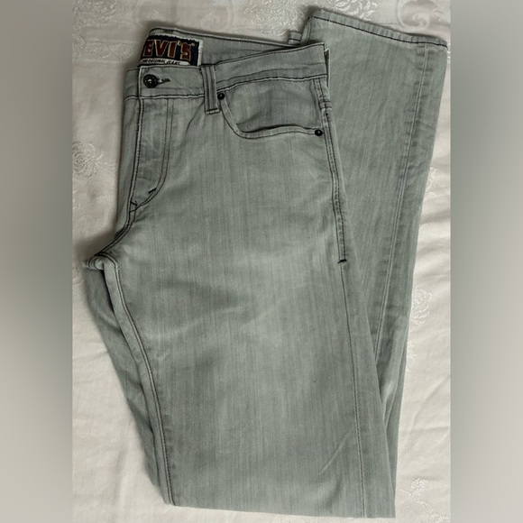 LEVI’S MEN’S THE ORIGINAL JEANS SKINNY 511 Gray Slim Jeans Textured Denim - Picture 13 of 13